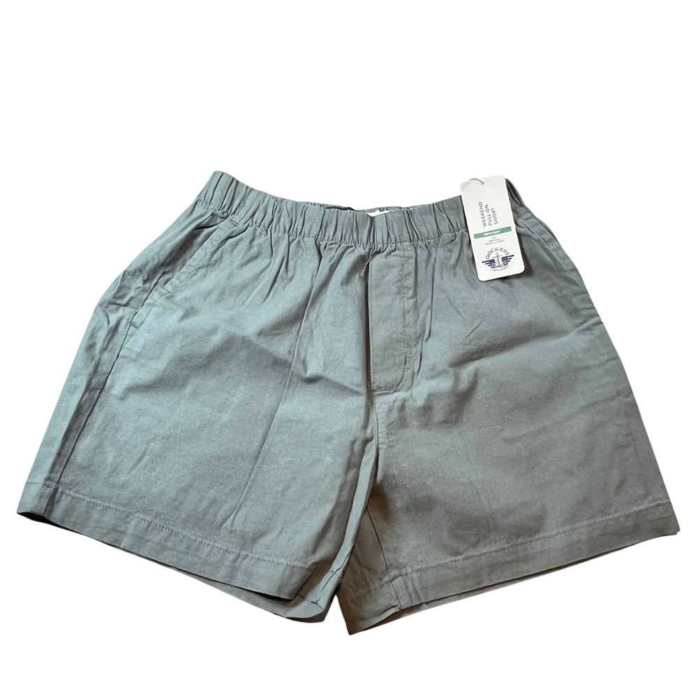 Dockers Weekend Pull-On Shorts Mens XS Olive Green Linen Blend A42770001 NWT